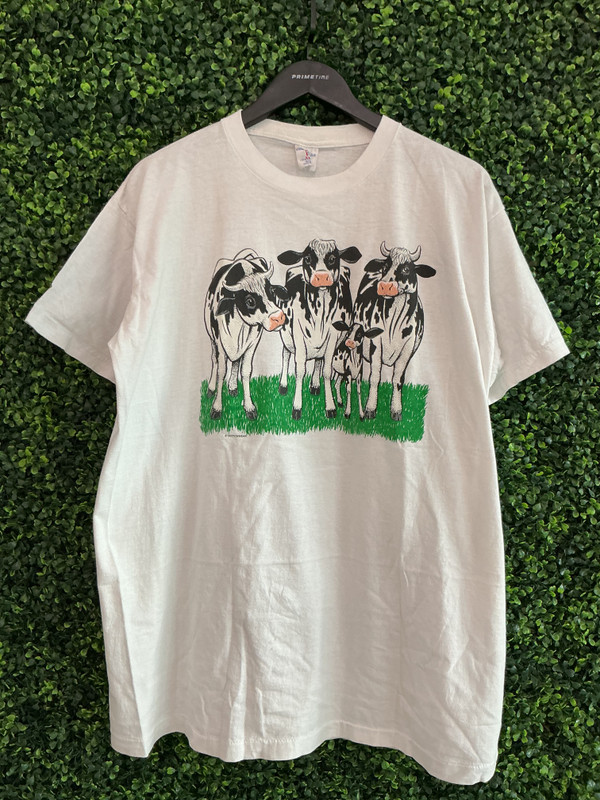 VINTAGE COW COTTON WEAR TEE