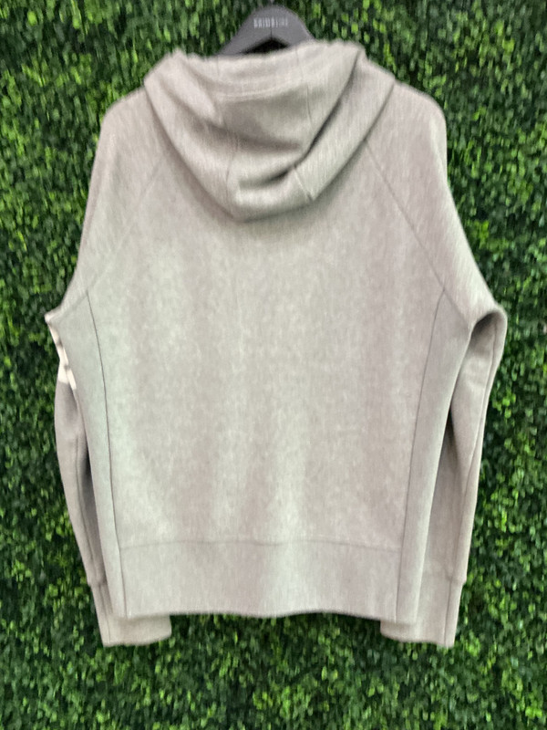 THOM BROWNE GREY ZIP UP SWEATER
