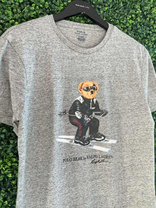 BRAND NEW POLO SKI BEAR TEE GREY