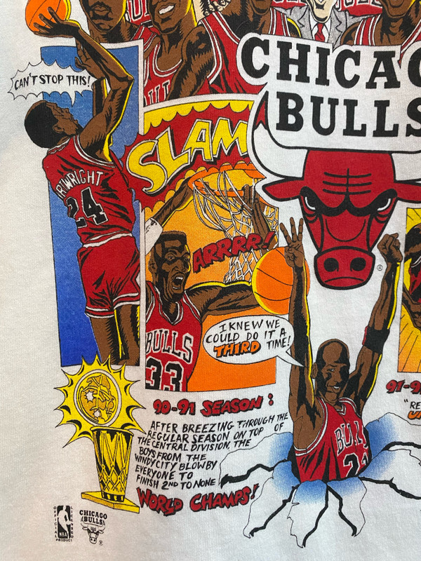 DEADSTOCK VINTAGE CHICAGO BULLS 1993 CHAMPS TEE