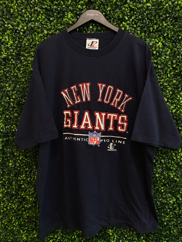 VINTAGE NY GIANTS LOGO ATHLETIC EMBROIDERED TEE - Primetime