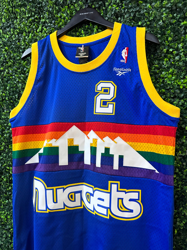 BRAND NEW ALEX ENGLISH DENVER NUGGETS MITCHELL & NESS SWINGMAN JERSEY