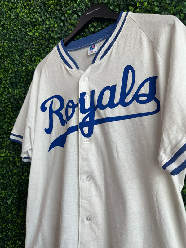 VINTAGE KANSAS CITY ROYALS RUSSELL ATHLETIC COTTON JERSEY