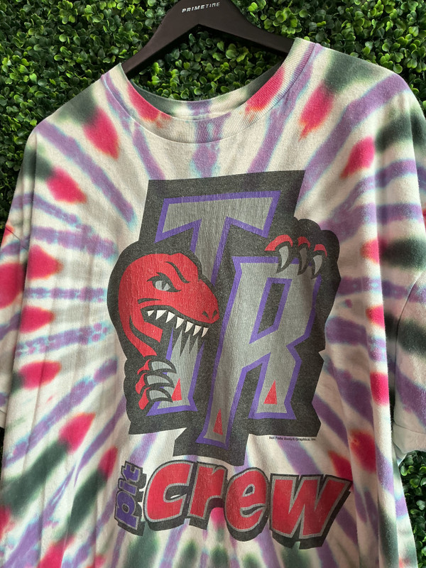 VINTAGE TORONTO RAPTORS TIE DYE PIT CREW TEE