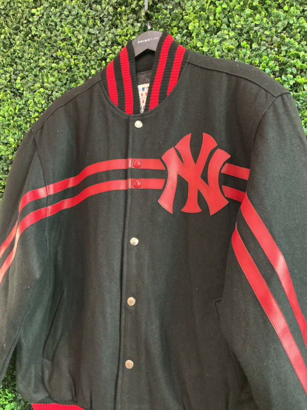 VINTAGE JH DESIGNS NY YANKEES WOOL JACKET (M)
