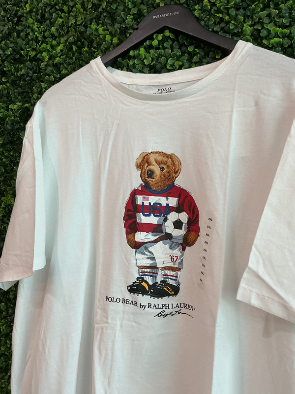 BRAND NEW RALPH LAUREN POLO SOCCER BEAR TEE (XXL)