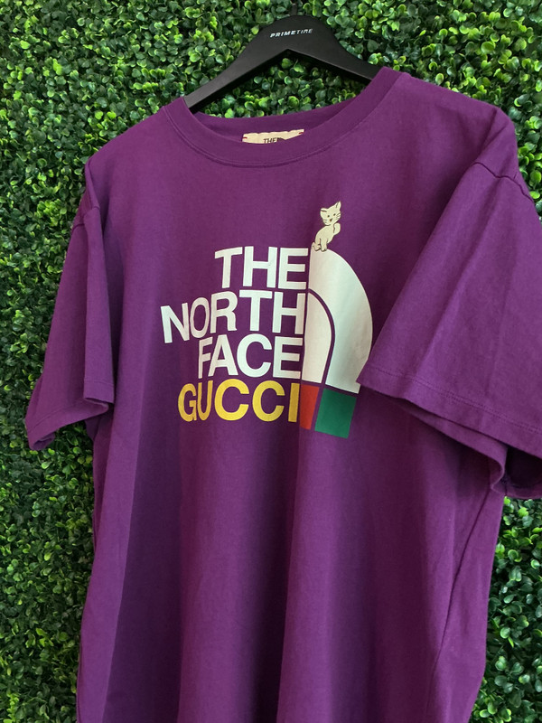 GUCCI X THE NORTH FACE PURPLE TEE (M)
