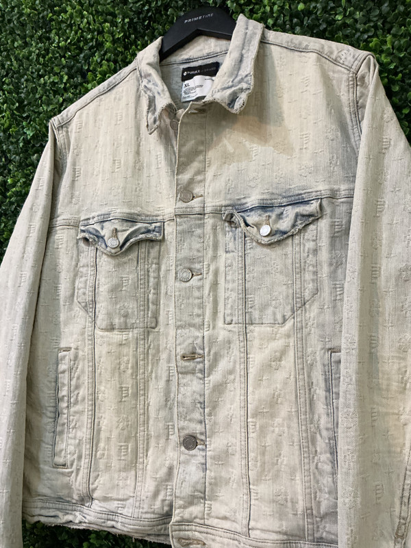 PURPLE BRAND MONOGRAM DENIM JACKET