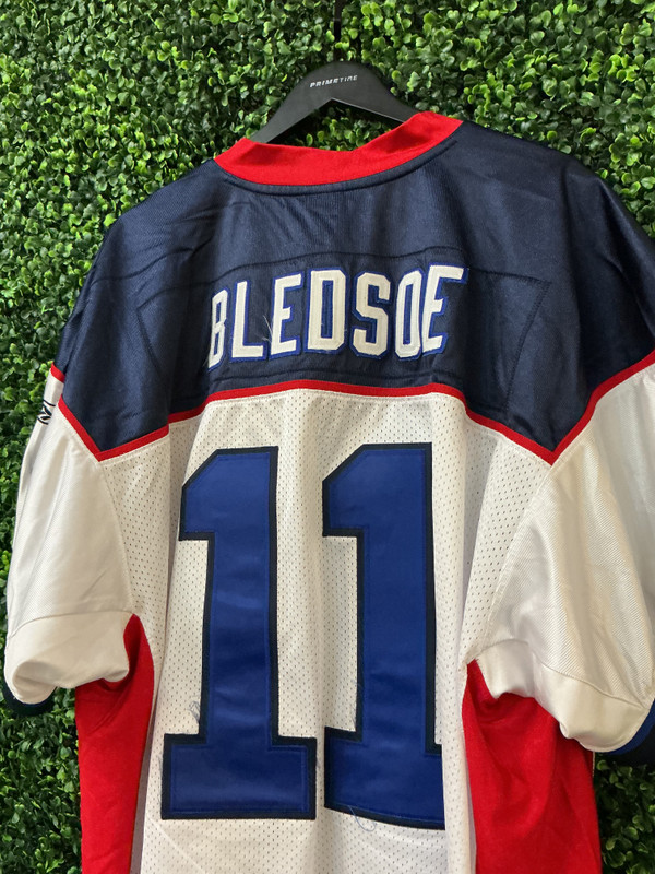 AUTHENTIC DREW BLEDSOE BUFFALO BILLS REEBOK JERSEY