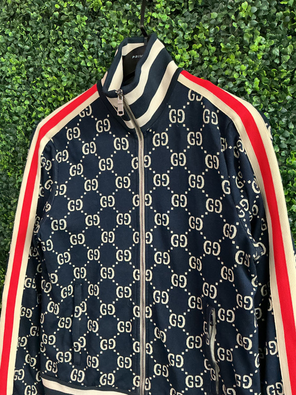 GUCCI BLUE/RED TRACK JACKET