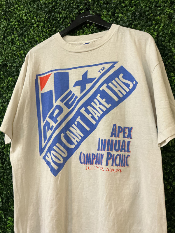 RARE VINTAGE APEX ONE 1994 COMPANY PICNIC TEE