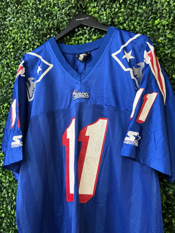 VINTAGE DREW BLEDSOE NEW ENGLAND PATRIOTS STARTER REPLICA JERSEY