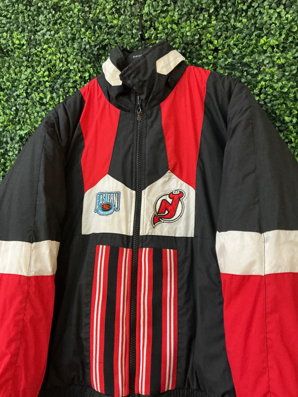 VINTAGE NJ DEVILS PRO PLAYER REVERSIBLE PARKA