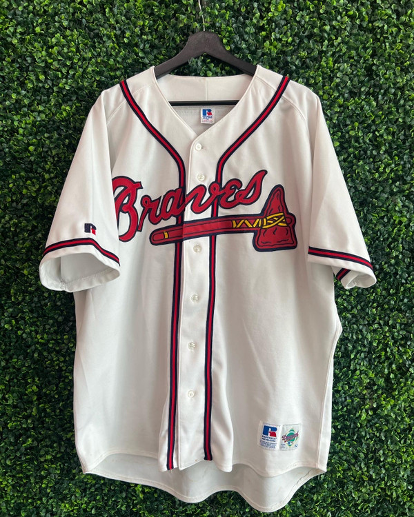 VINTAGE AUTHENTIC GREG MADDUX ATLANTA BRAVES RUSSELL ATHLETIC