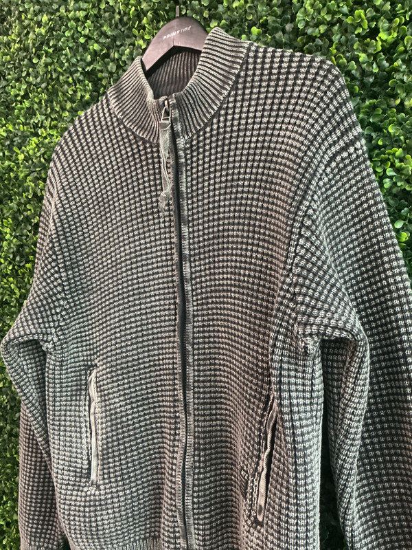 AVIREX WAFFLE KNIT ZIP UP