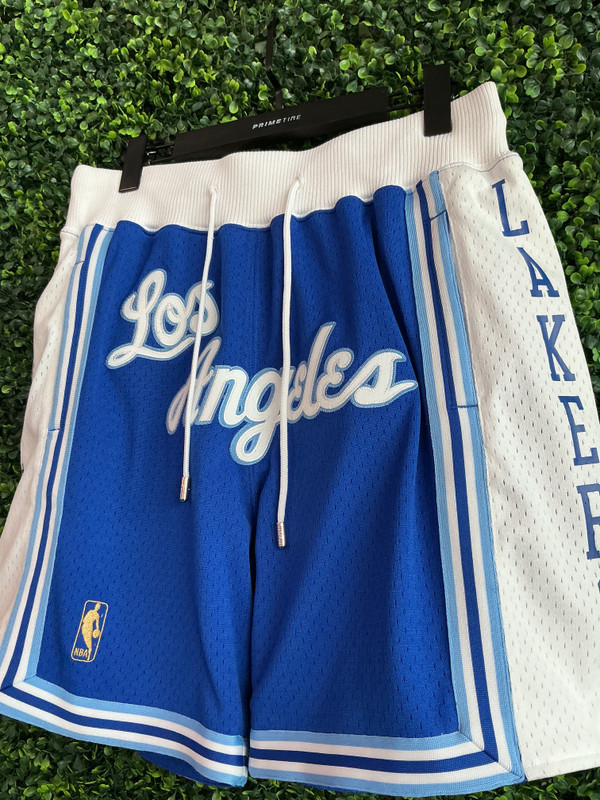 LOS ANGELES LAKERS JUST DON X MITCHELL & NESS SHORTS (SZ M)