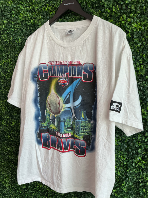 VINTAGE ATLANTA BRAVES 1997 EASTERN DIVISION CHAMPS TEE