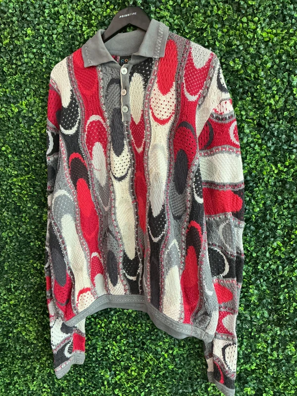 VINTAGE COOGI COLLARED SWEATER