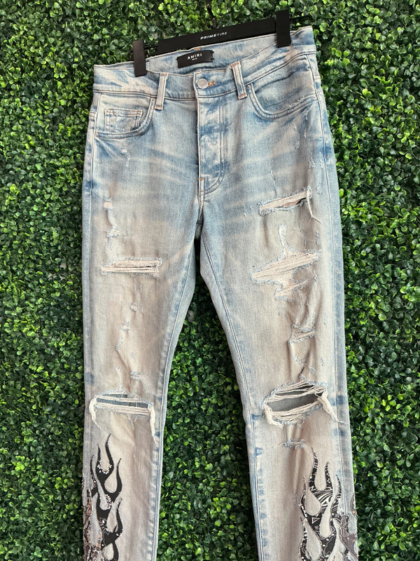 AMIRI BLUE FLAME JEANS (SZ 29)