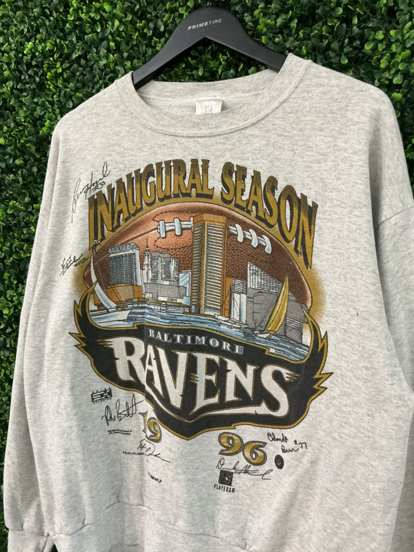VINTAGE BALTIMORE RAVENS 1996 INAUGURAL SEASON CREWNECK