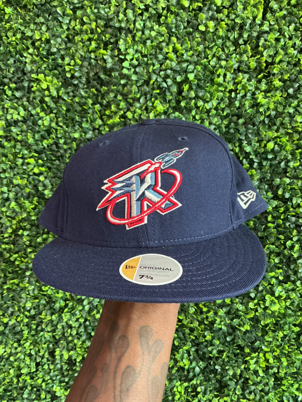 VINTAGE HOUSTON ROCKETS NEW ERA FITTED CAP (SZ 7 3/4)