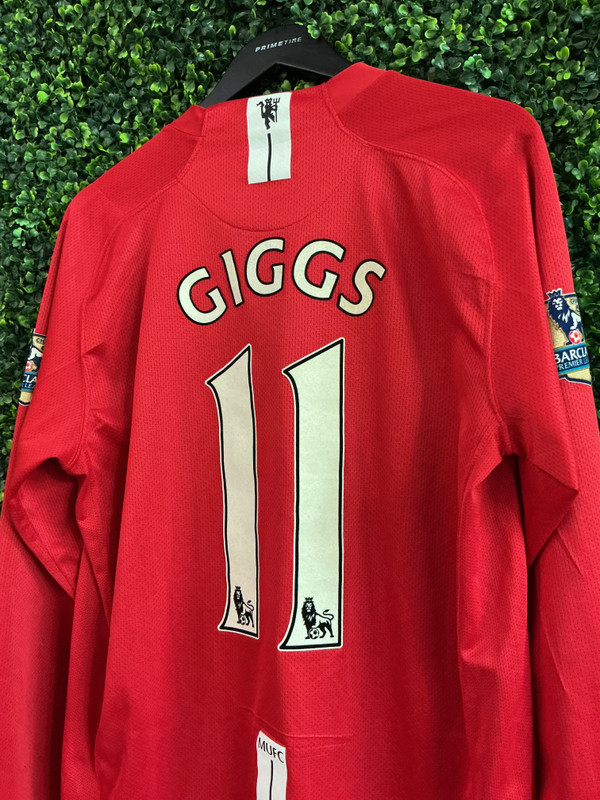 RYAN GIGGS MANCHESTER UNITED 2007-09 NIKE KIT