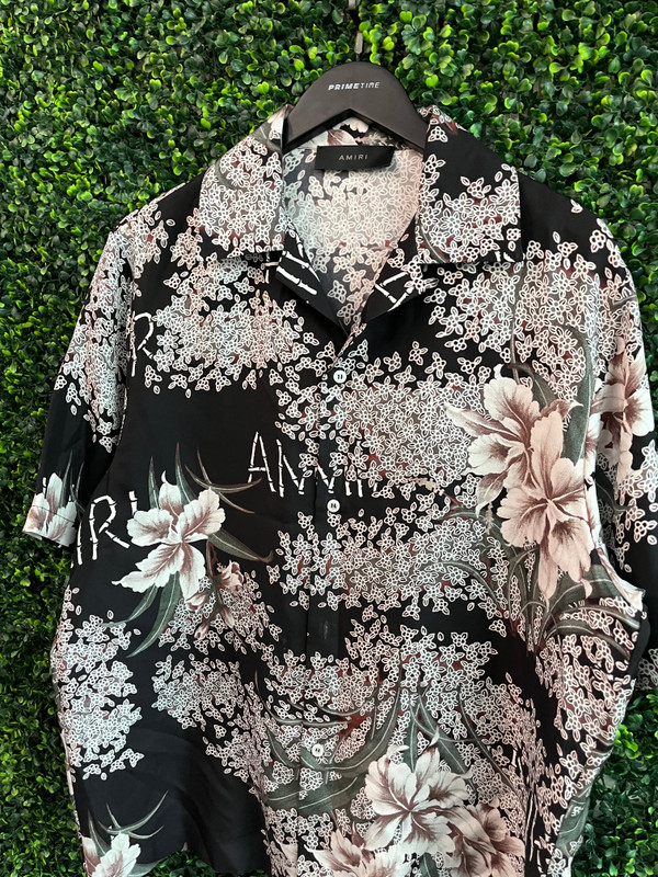 AMIRI SILK FLORAL SHIRT
