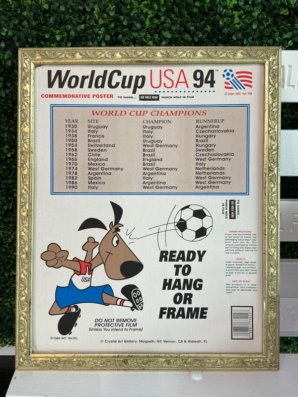 VINTAGE WORLD CUP 1994 POSTER