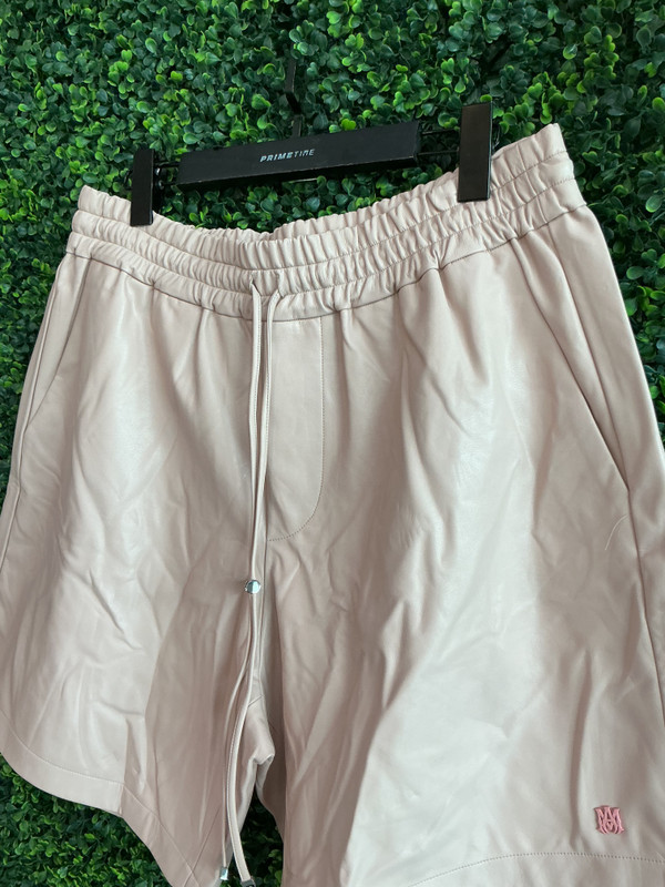 BRAND NEW AMIRI VEGAN LEATHER SHORTS