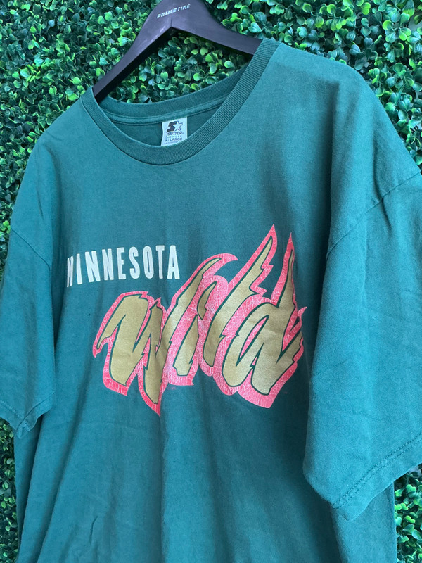 VINTAGE MINNESOTA WILD STARTER LOGO TEE (SZ XL)