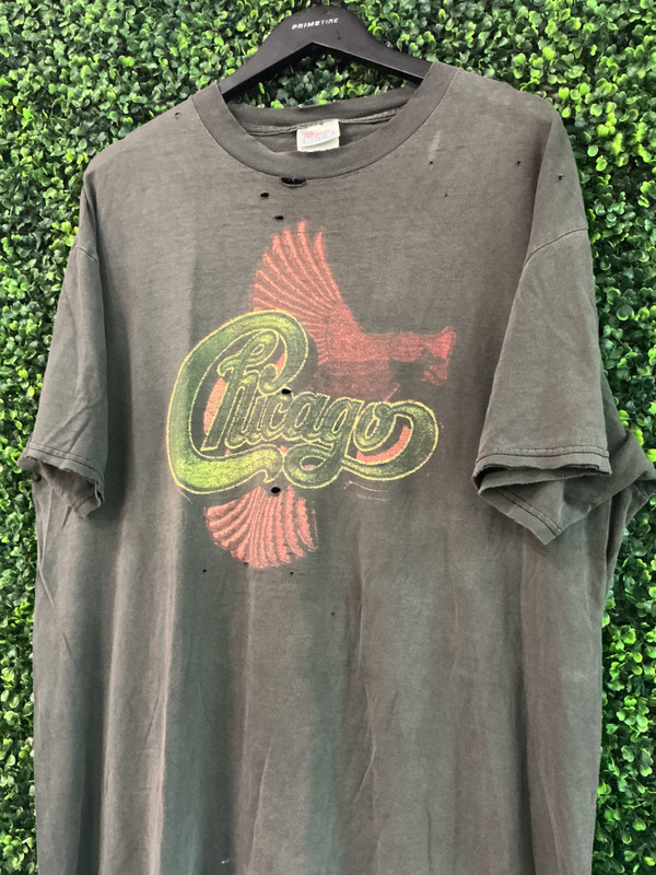 VINTAGE CHICAGO TOUR 2000-01 DISTRESSED TEE