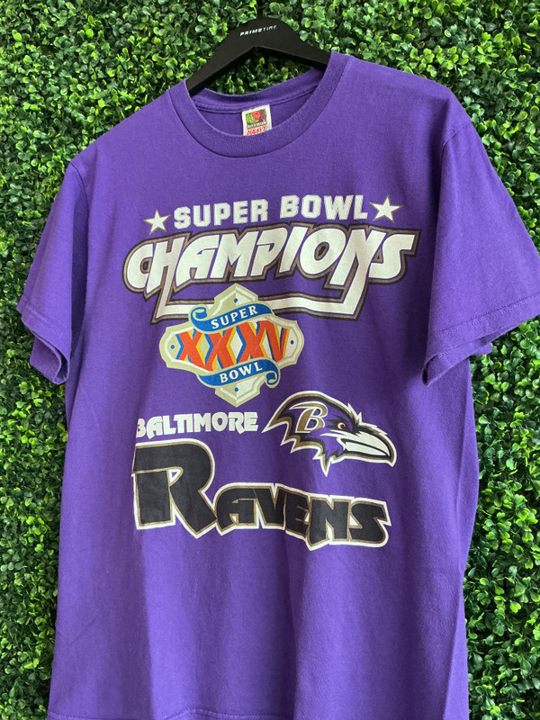 VINTAGE BALTIMORE RAVENS SUPER BOWL XXXV CHAMPIONS TEE