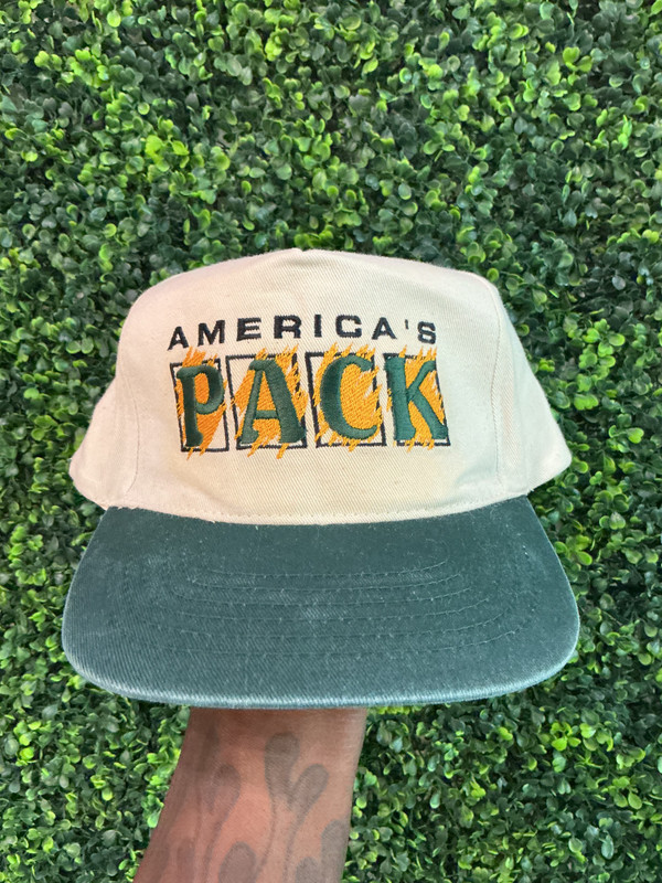 VINTAGE GREEN BAY PACKERS AMERICA'S PACK SNAPBACK CAP
