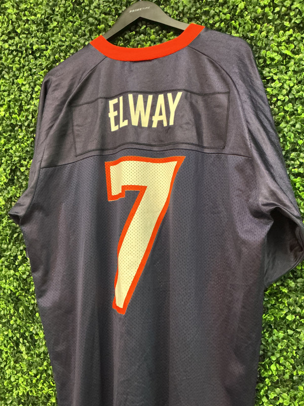 VINTAGE JOHN ELWAY DENVER BRONCOS LOGO ATHLETIC JERSEY