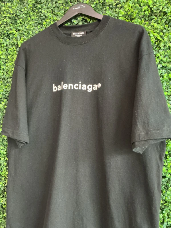 BALENCIAGA BLK LOGO TEE
