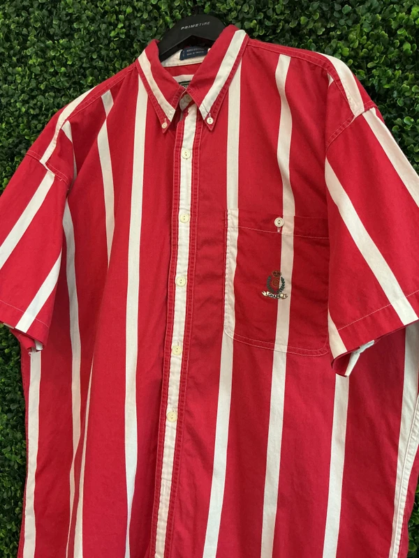 VINTAGE CHAPS RALPH LAUREN STRIPED BUTTON DOWN