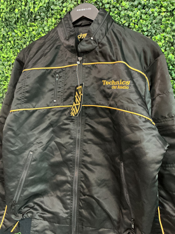 VINTAGE DEADSTOCK TECHNICS CAR AUDIO SATIN JACKET