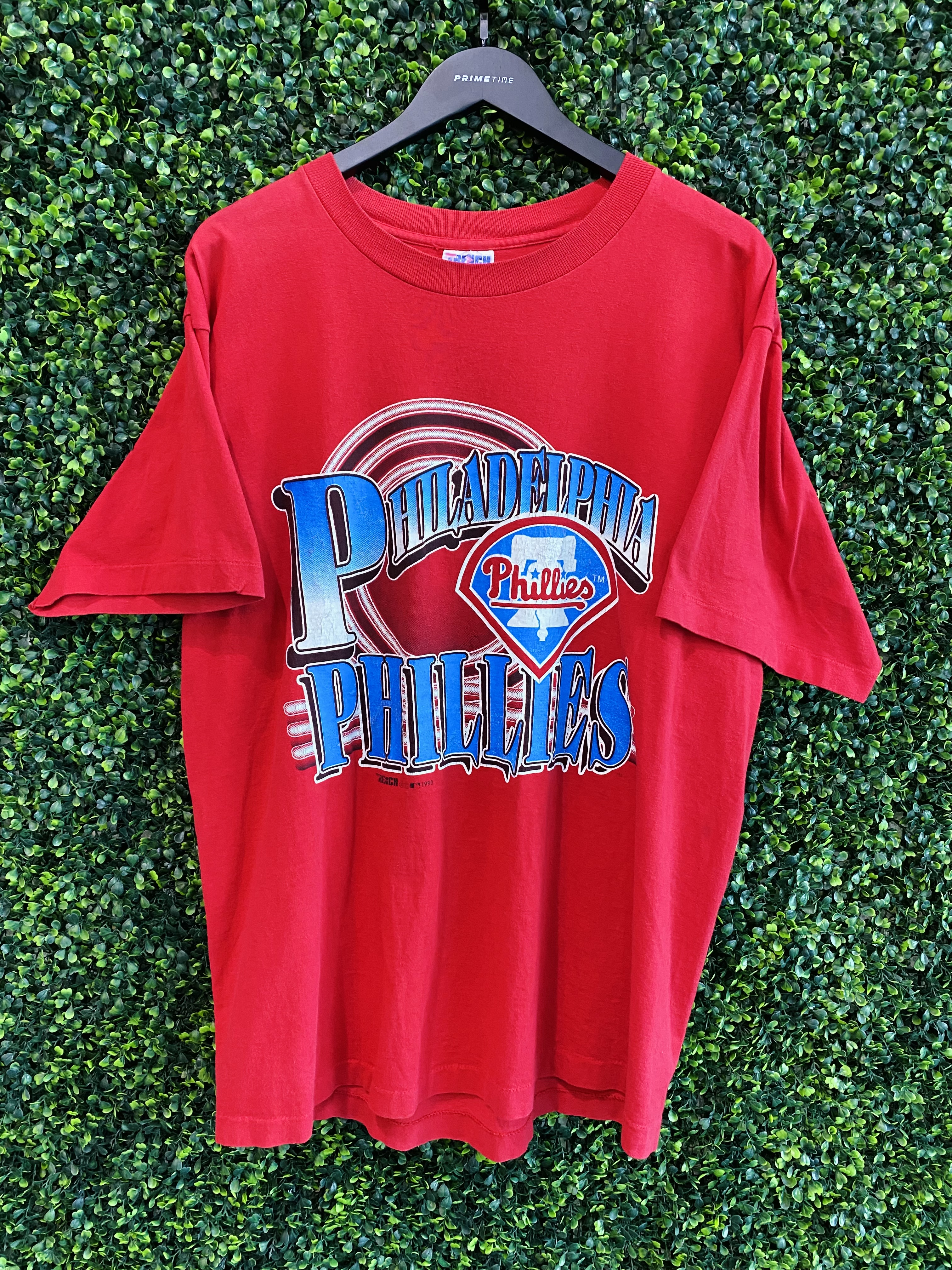 Vintage MLB Philadelphia Phillies Tee Shirt 1993 Size XL Made in USA