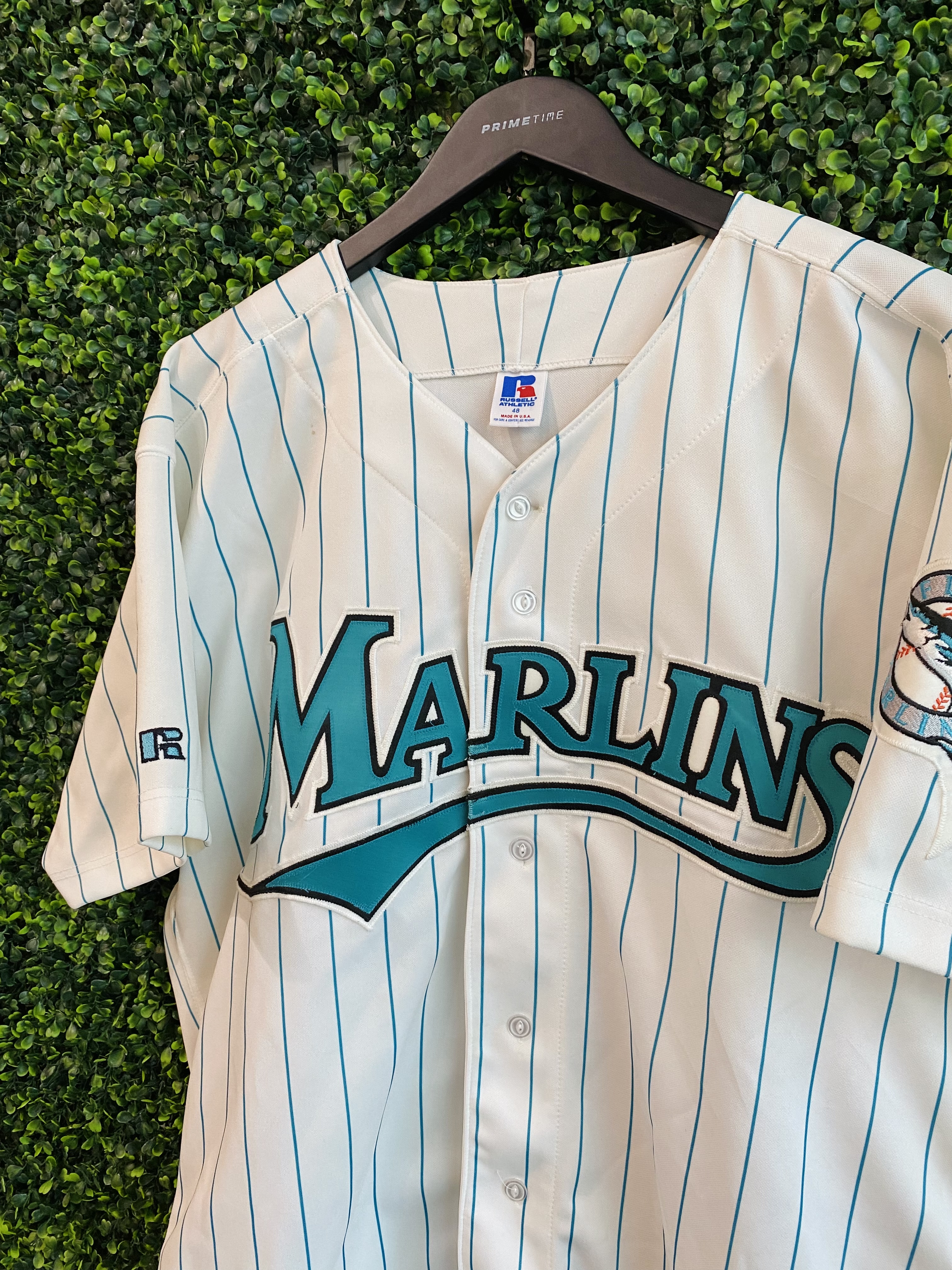 BNWOT Vintage 90s Florida Marlins Authentic russell athletic jersey MLB