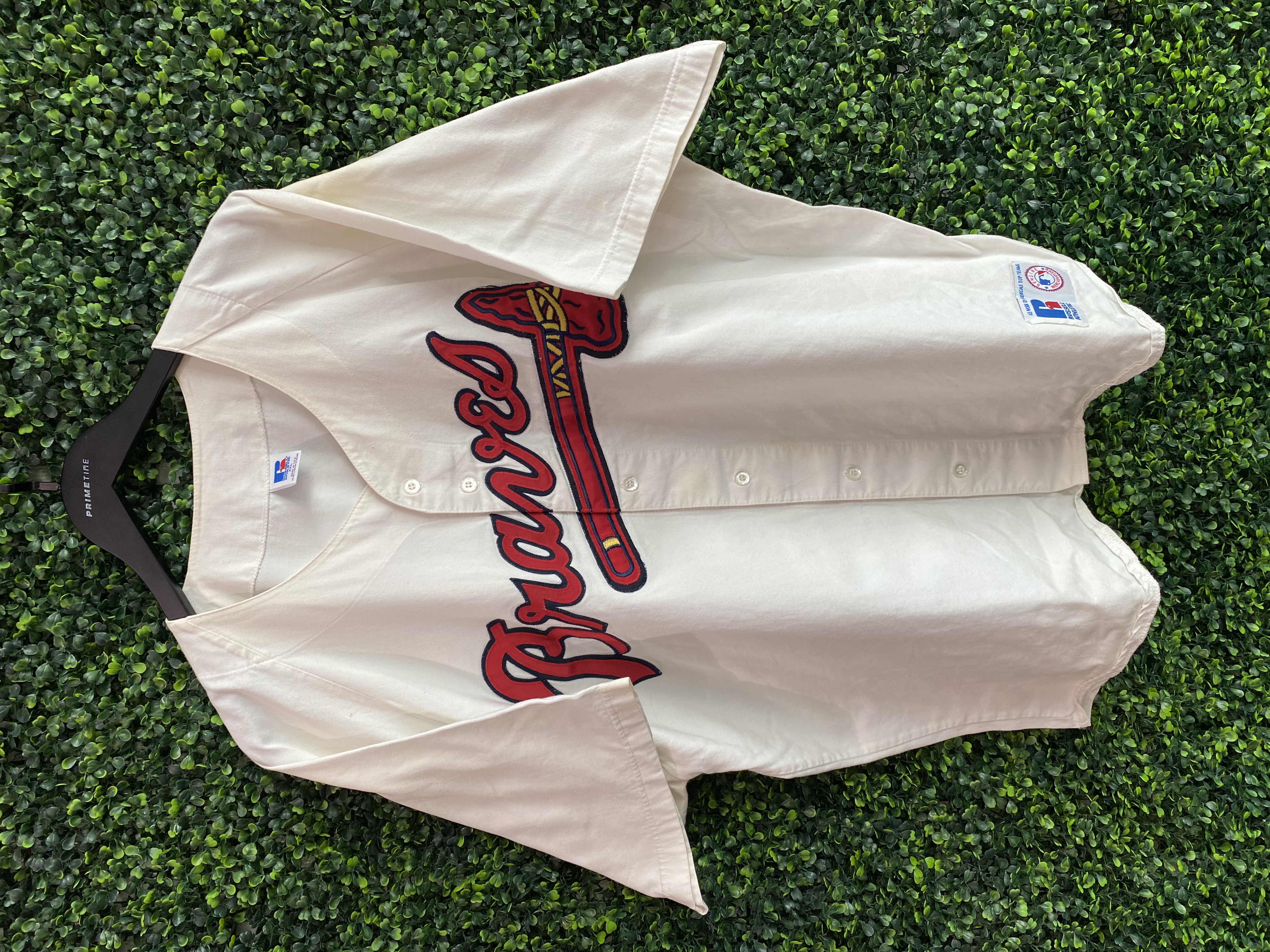 Vintage 1992 Majestic Atlanta Braves Baseball Jersey USA XXL Hip