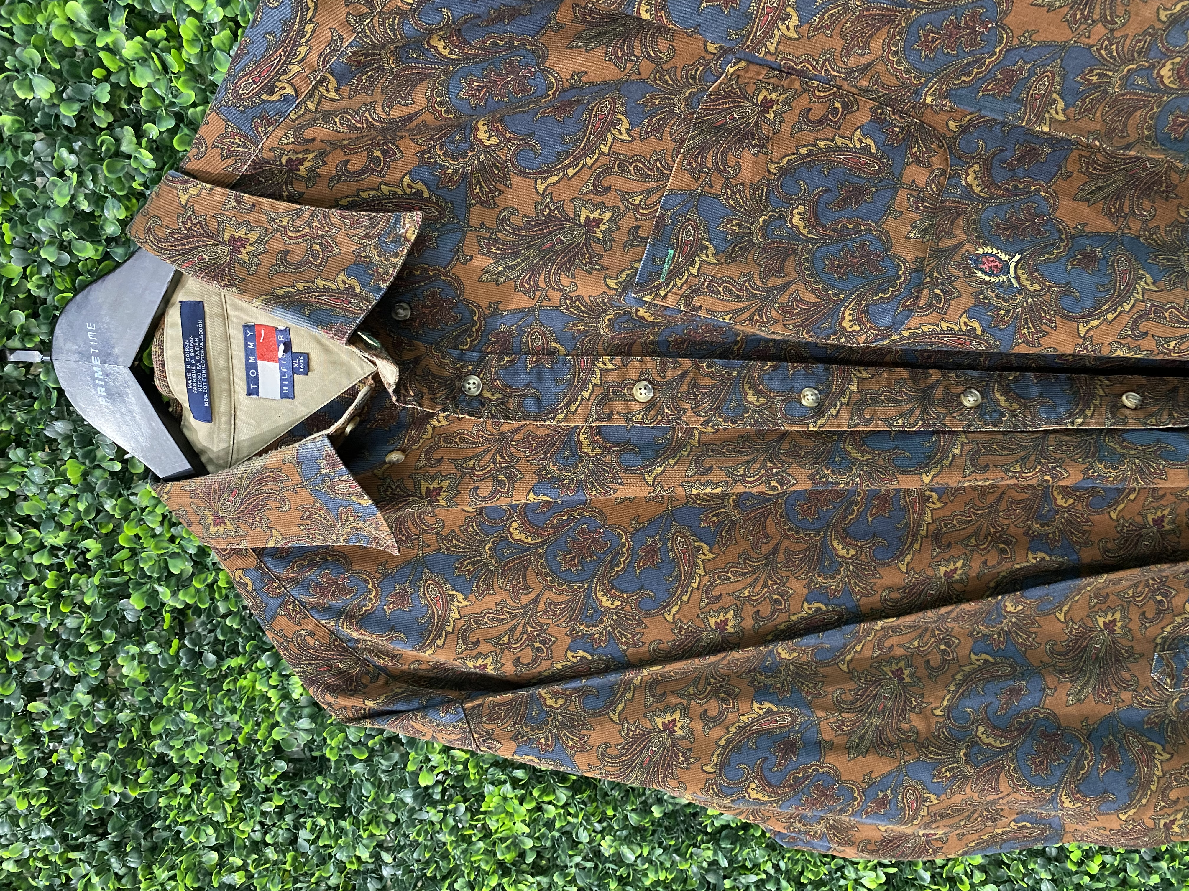 VINTAGE TOMMY HILFIGER PAISLEY BUTTON DOWN SHIRT - Primetime