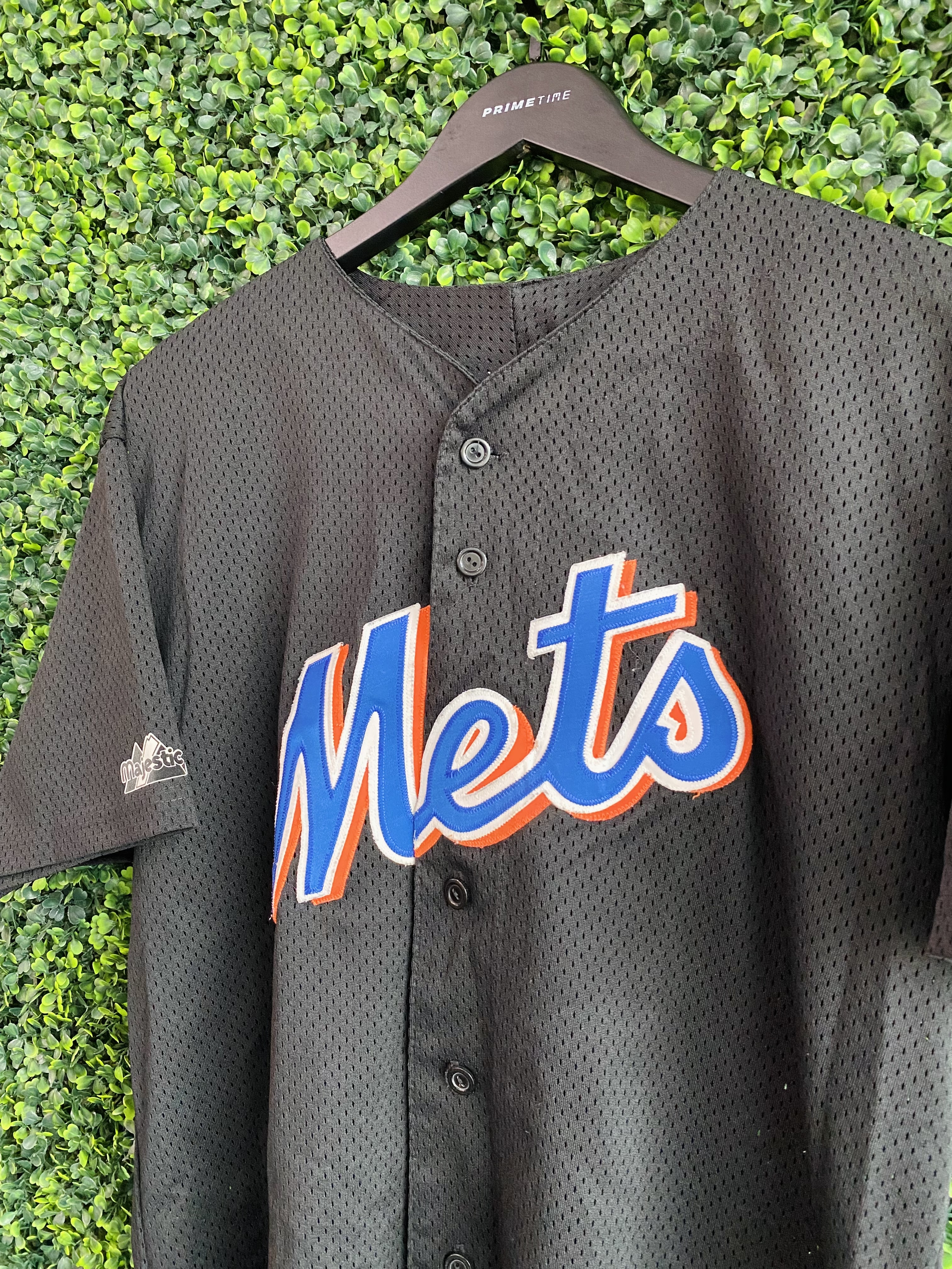 VINTAGE NEW YORK METS ORANGE MAJESTIC JERSEY - Primetime