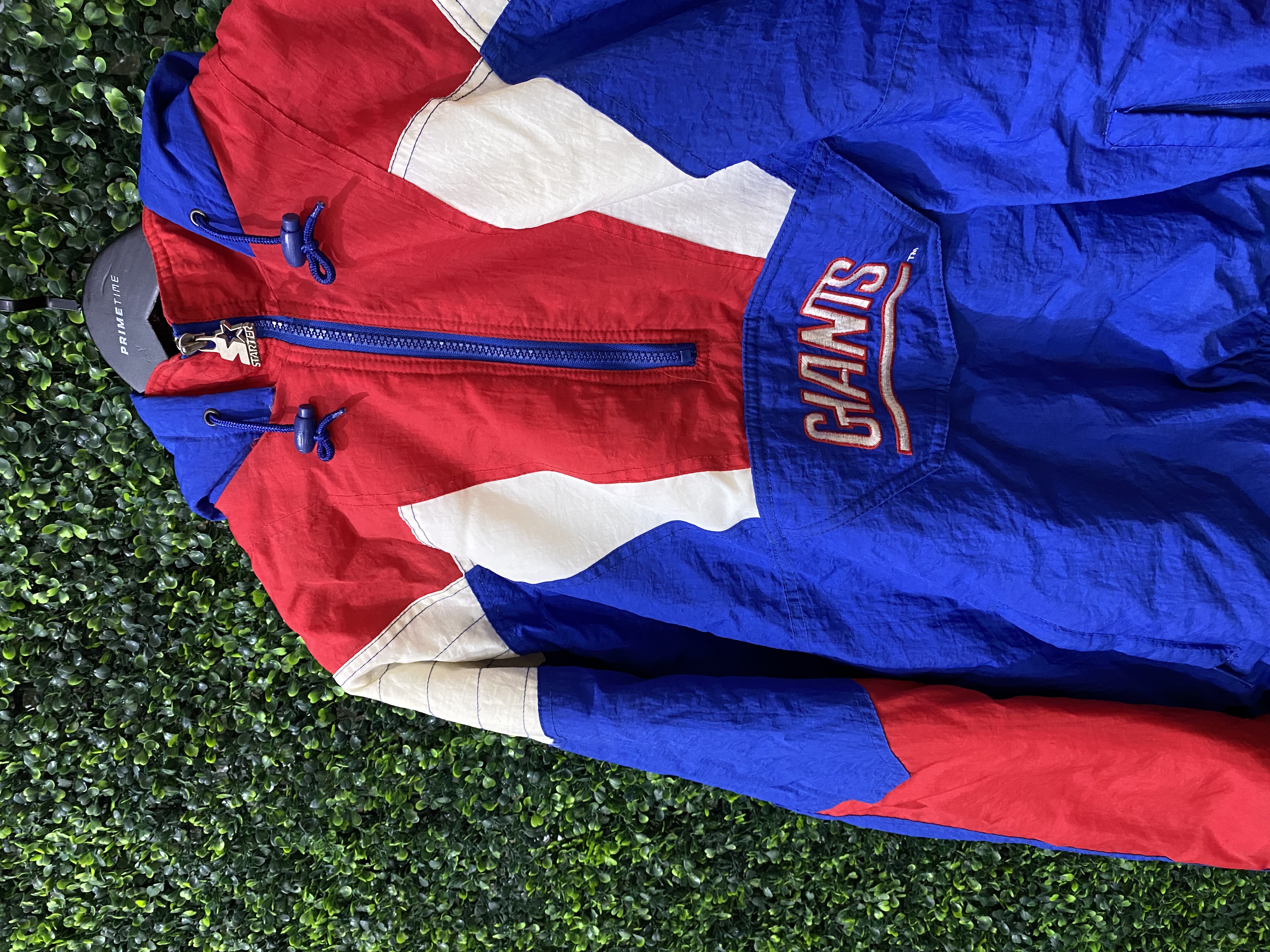 Large 90s New York Giants Satin Starter Jacket