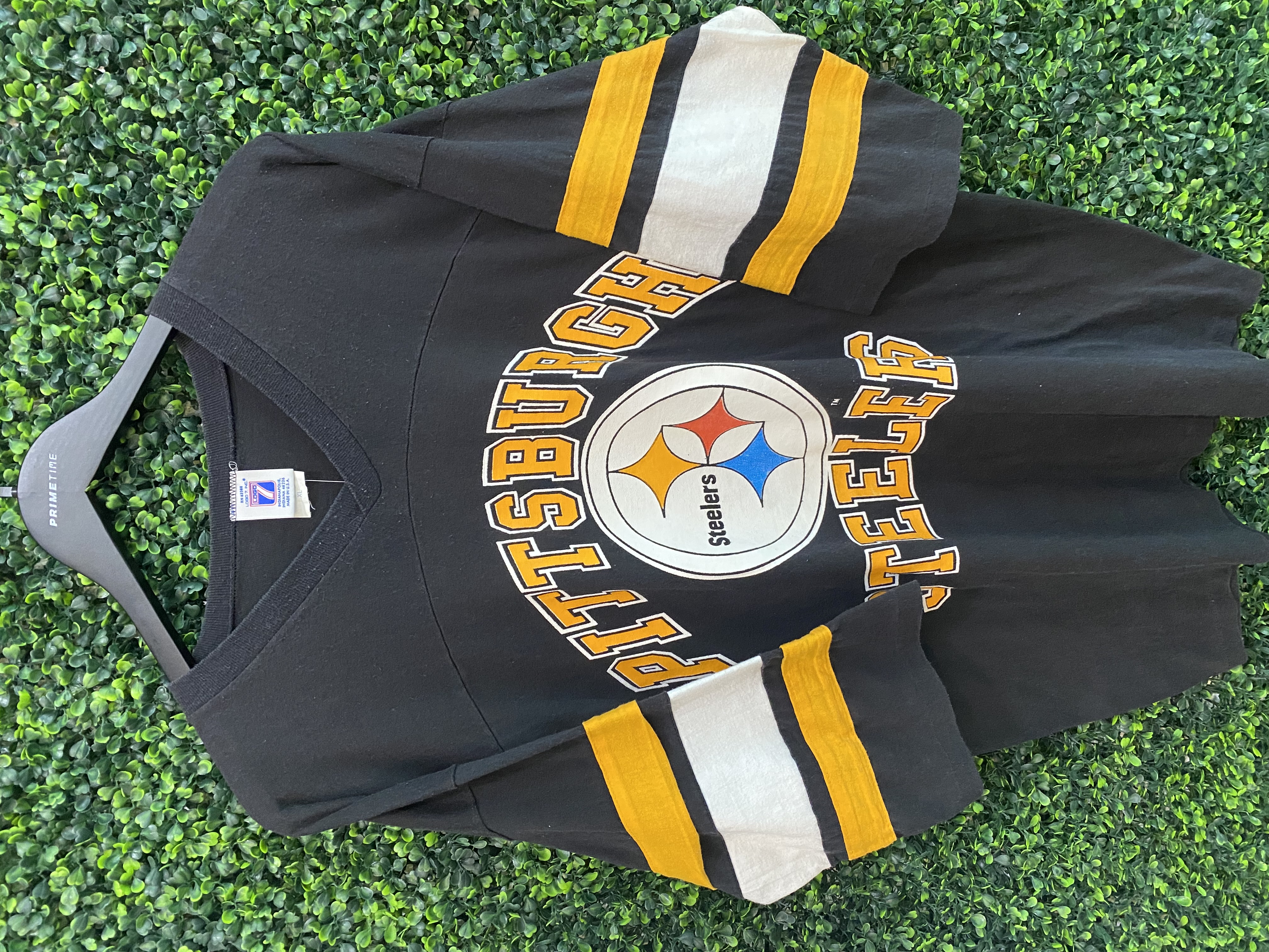 VINTAGE PITTSBURGH STEELERS LOGO 7 3/4 SLEEVE SHIRT - Primetime