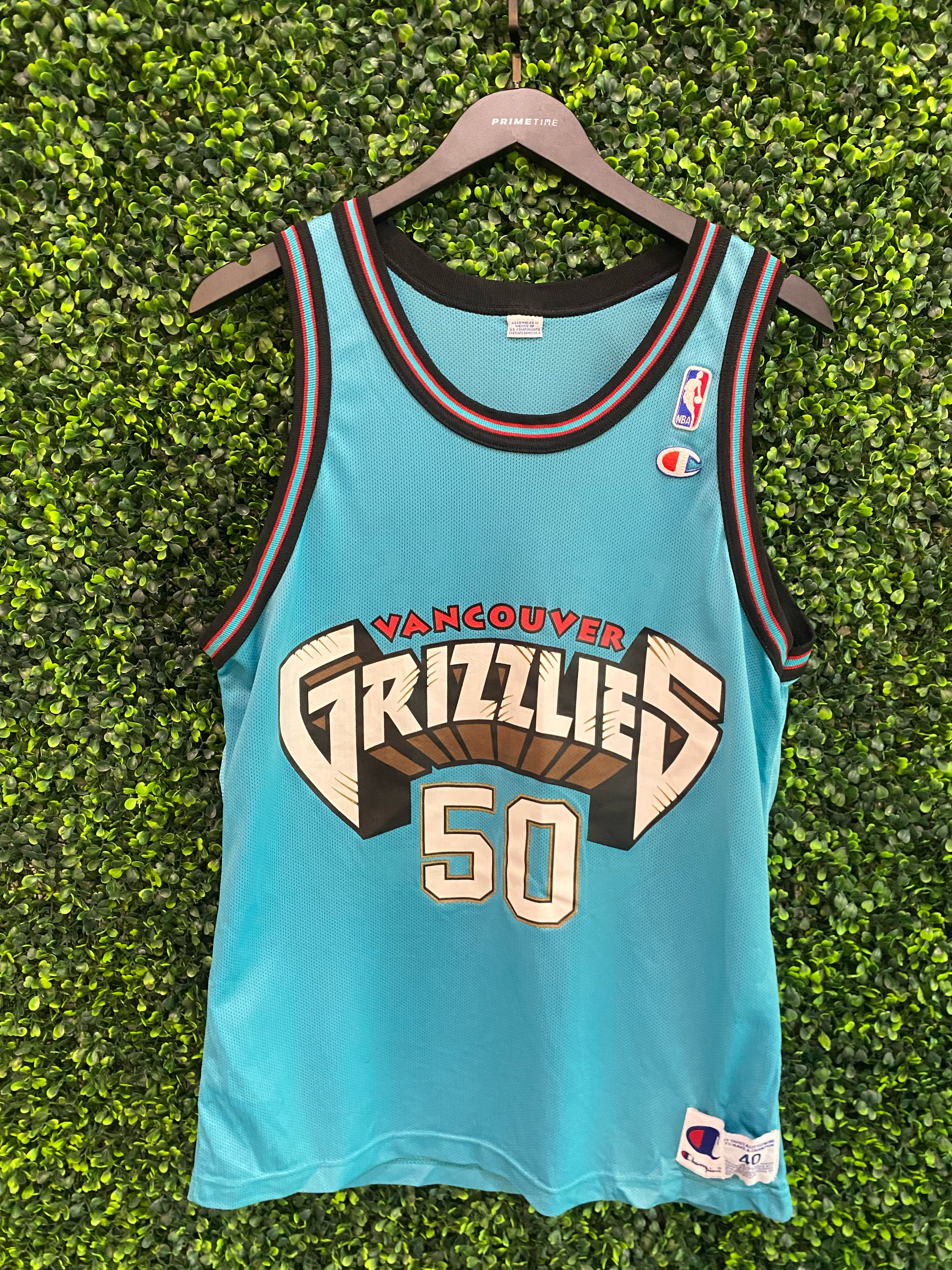 Throwback Jerseys Vancouver Grizzlies Champion Jersey VINTAGE