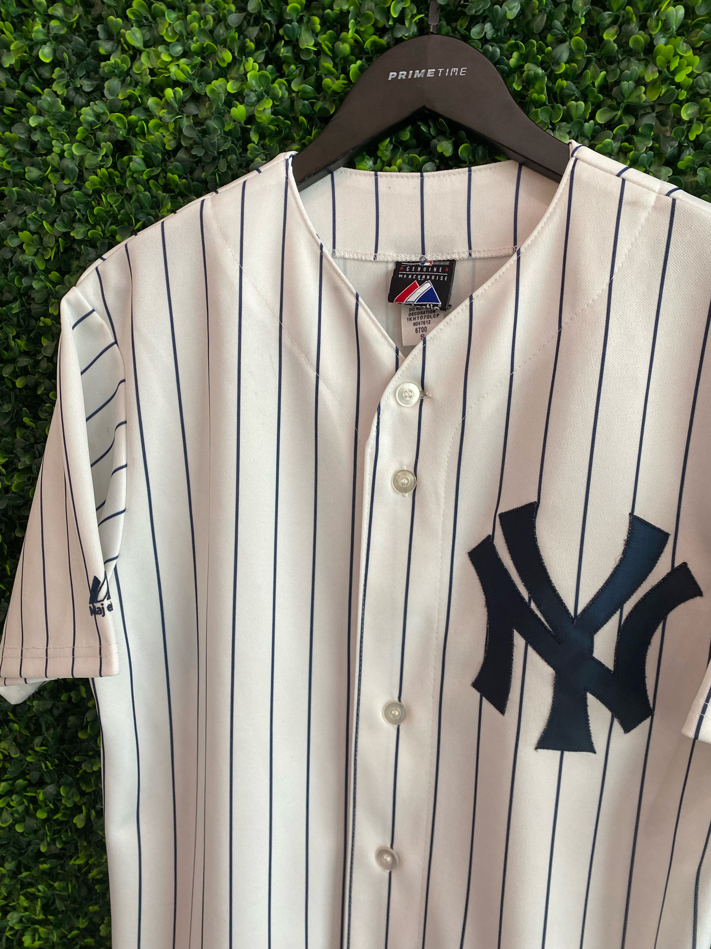 New York Yankees Team Issued #63 White Pinstripe Jersey vs