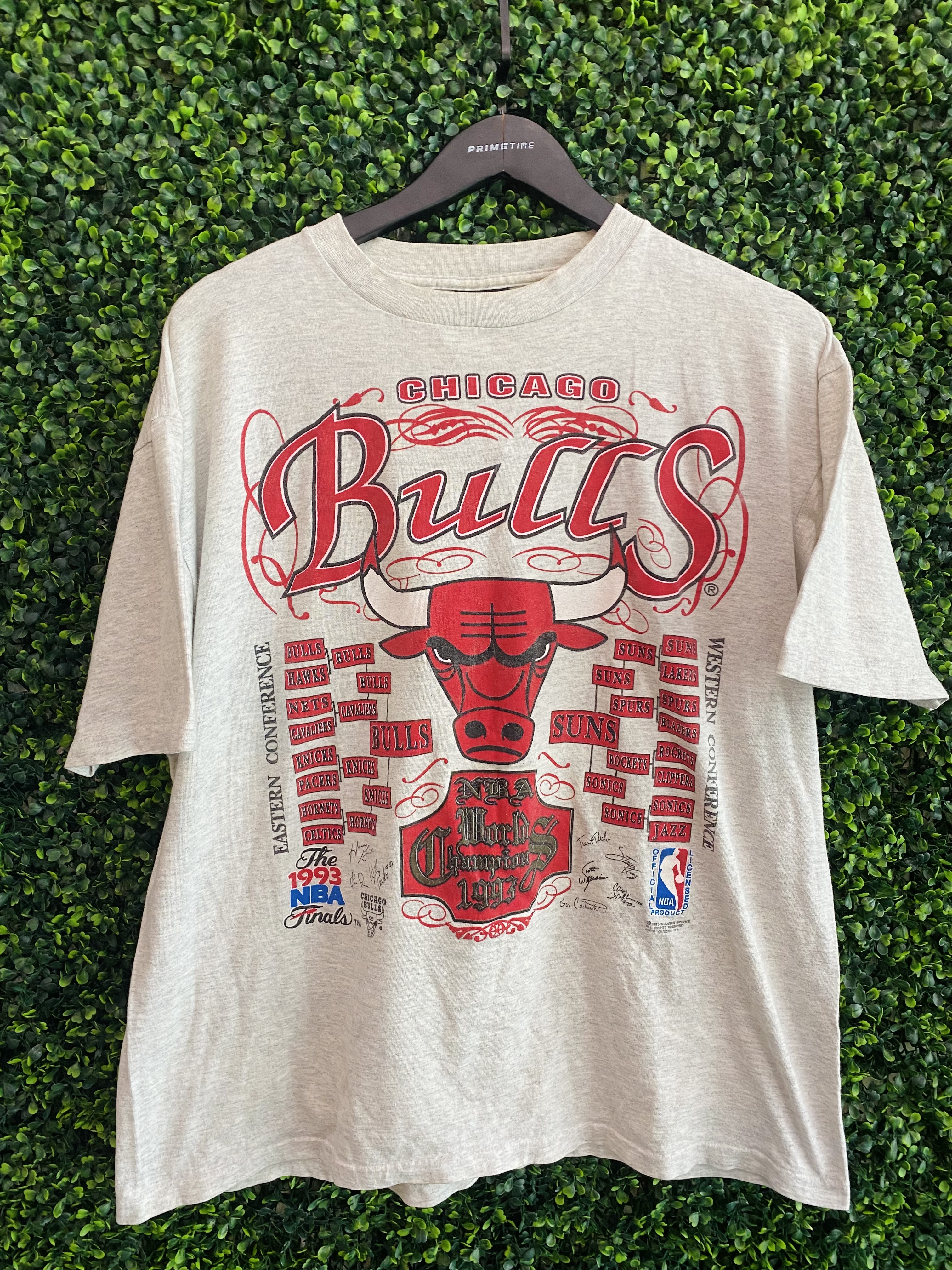 VINTAGE CHICAGO BULLS 1993 NBA FINALS TEE - Primetime