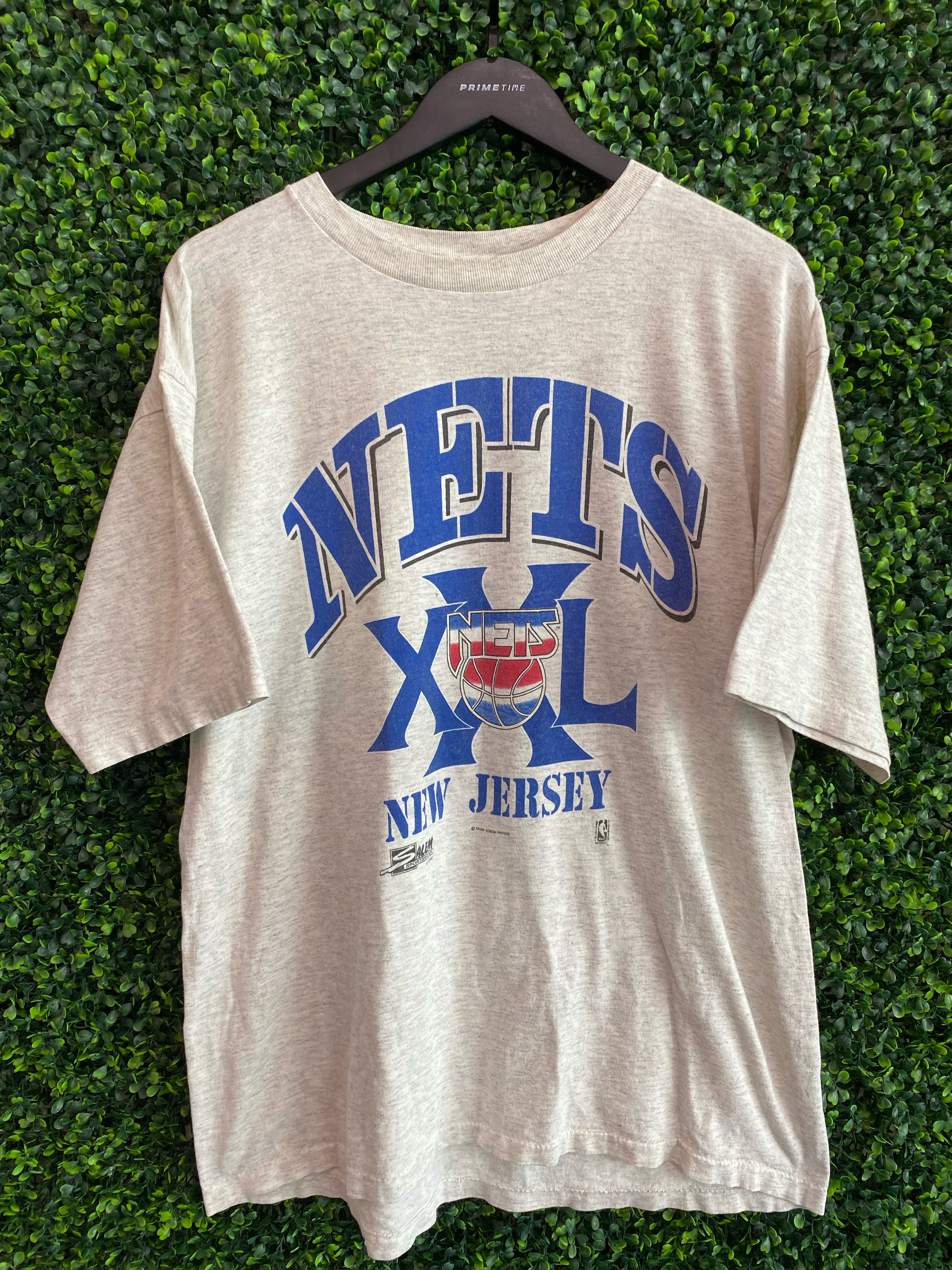 New Jersey Nets Warm Up Jacket Vintage Nike - Tarks Tees