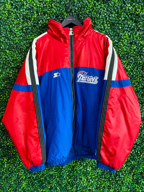 Vintage New England Patriots Padded Starter Jacket - Size XL