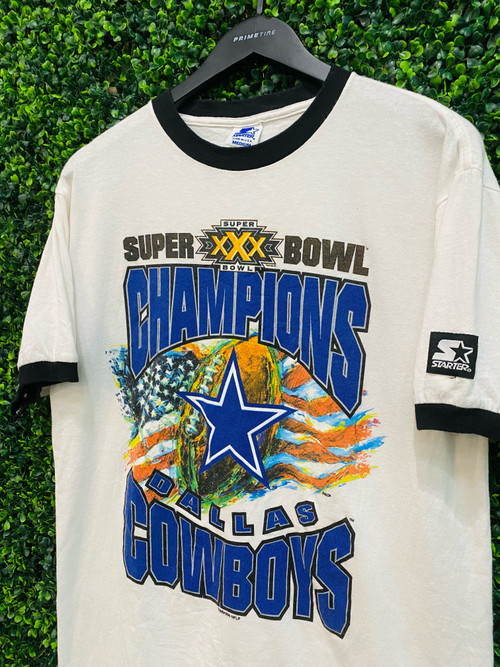 Vintage 90s Dallas Cowboys XXX Super Bowl Champions -   Hong Kong